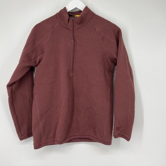 Storm Pack Womens Long Sleeve Fleece Quarter Zip Pullover Sweater Pink Small NWT - Picture 4 of 10